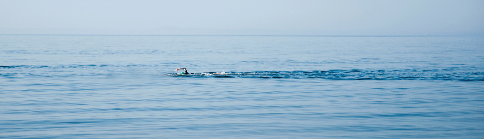 Man Swimming in the sea