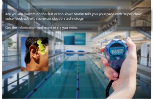 Are you swimming too fast or too slow? Marlin tells you your pace with super clear voice feedback with bone conduction technology. Get the information you want while you swim