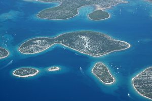 Navigating between islands.
