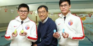 Lasalle students with CEO of the Hong Kong Science Park
