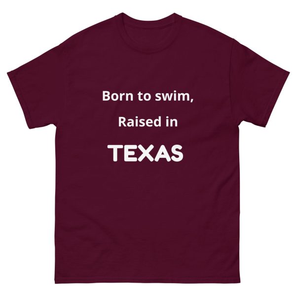 Born to Swim Raised in Texas Tee Shirt - Image 2